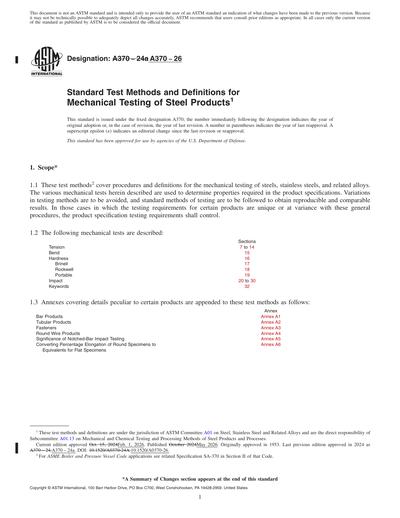 Standards PDF Cover Page