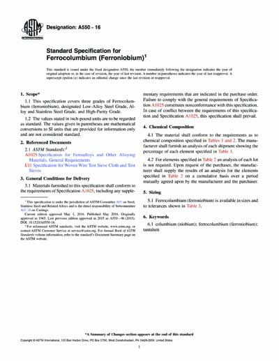 Standards PDF Cover Page