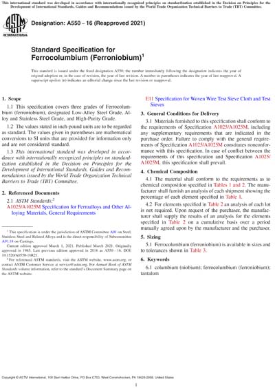 Standards PDF Cover Page