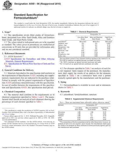 Standards PDF Cover Page