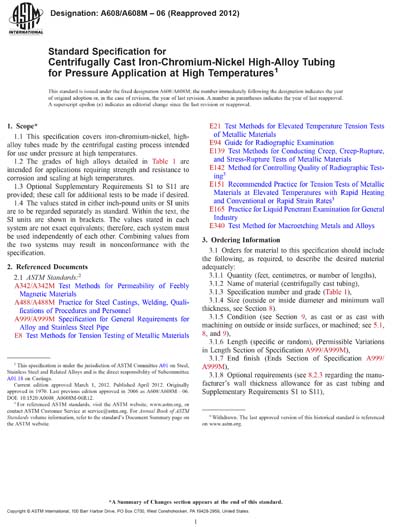Standards PDF Cover Page