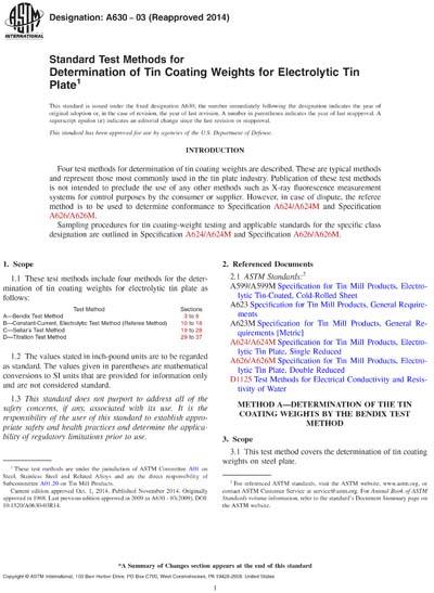 Standards PDF Cover Page