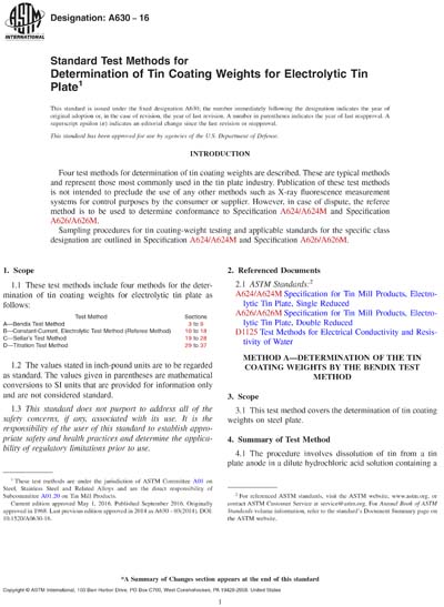 Standards PDF Cover Page