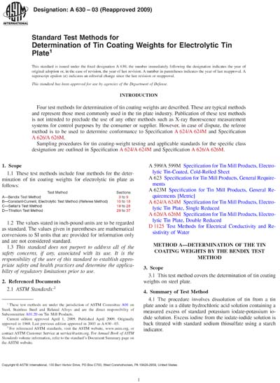 Standards PDF Cover Page