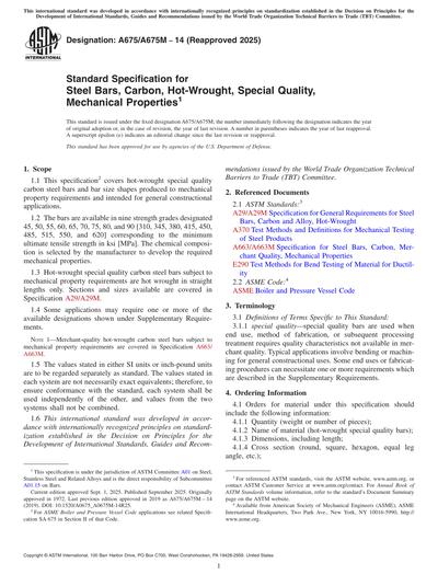 Standards PDF Cover Page
