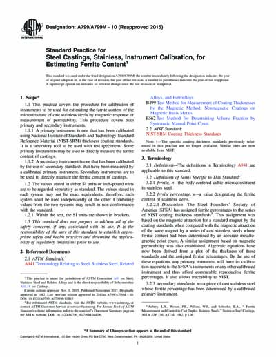 Standards PDF Cover Page