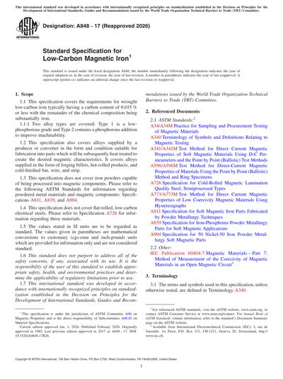 Standards PDF Cover Page