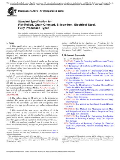 Standards PDF Cover Page