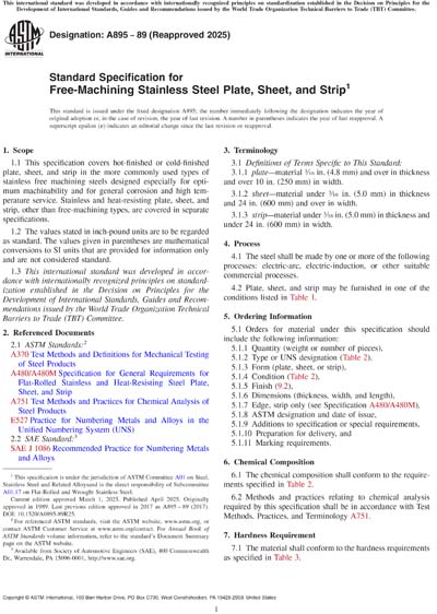 Standards PDF Cover Page