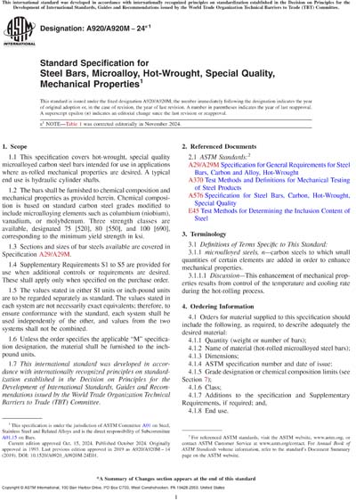 Standards PDF Cover Page