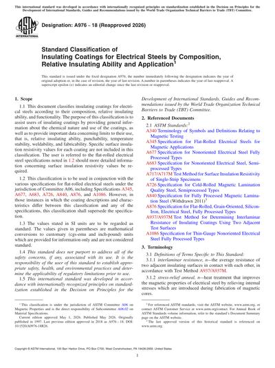 Standards PDF Cover Page