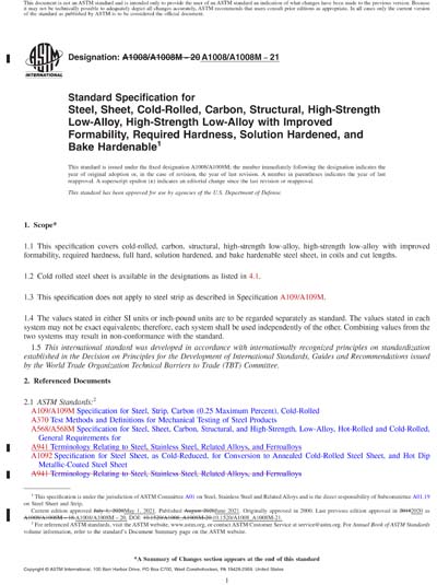 Standards PDF Cover Page
