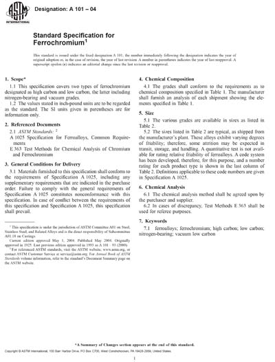 Standards PDF Cover Page