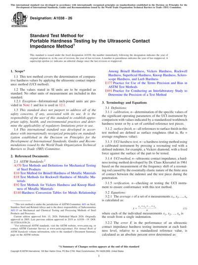Standards PDF Cover Page