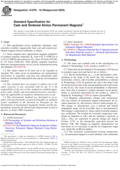 Standards PDF Cover Page