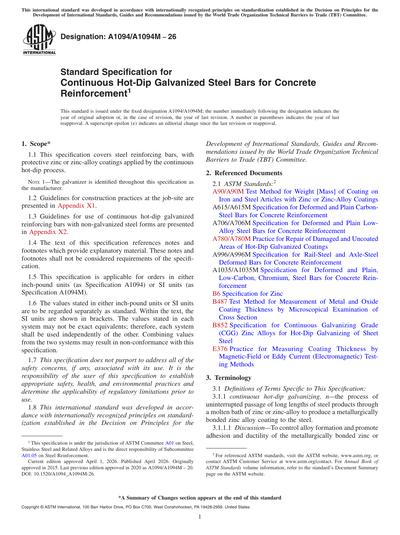 Standards PDF Cover Page