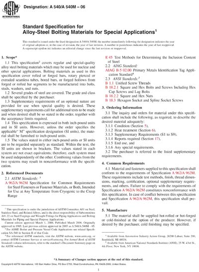 Standards PDF Cover Page