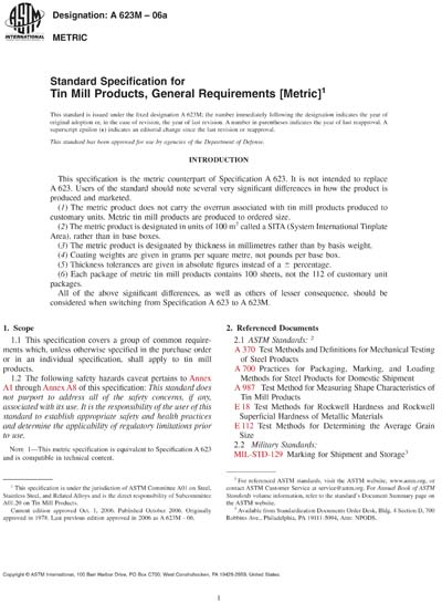 Standards PDF Cover Page