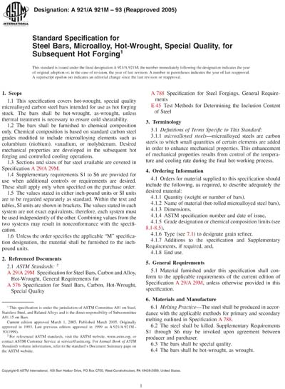 Standards PDF Cover Page