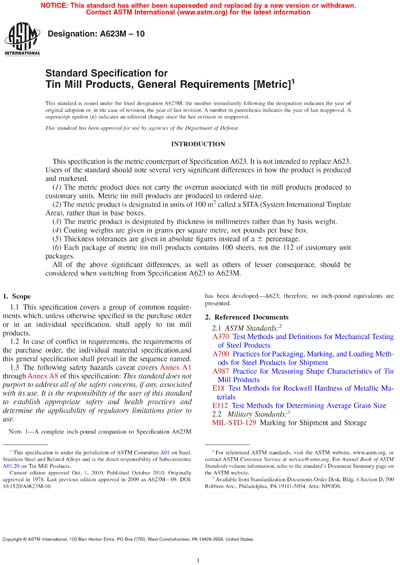 Standards PDF Cover Page
