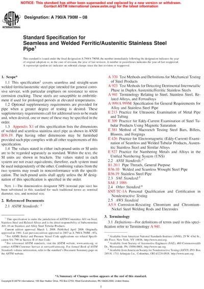 Standards PDF Cover Page