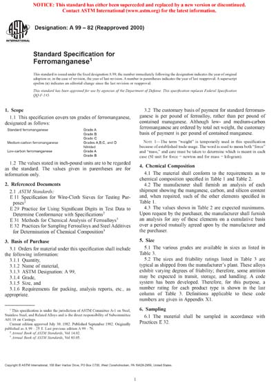 Standards PDF Cover Page
