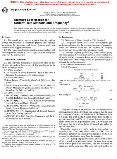 ASTM B830-97 - Standard Specification for Uniform Test Methods and ...