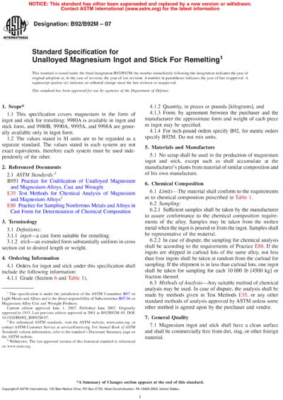 Standards PDF Cover Page