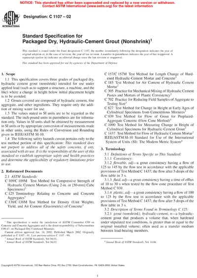 Standards PDF Cover Page