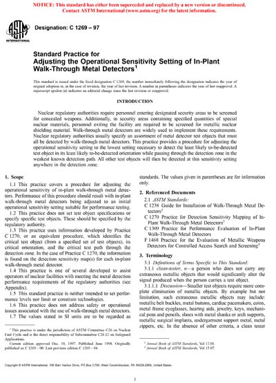Standards PDF Cover Page