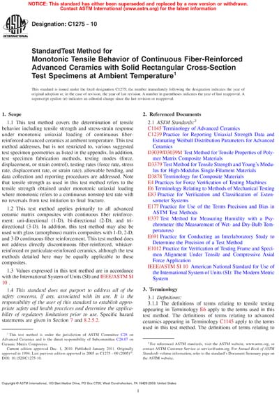 Standards PDF Cover Page