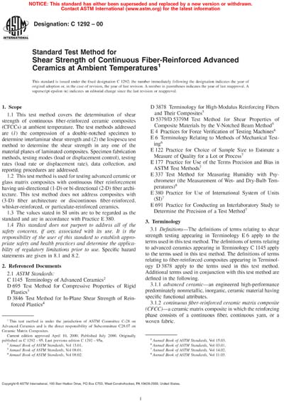 Standards PDF Cover Page