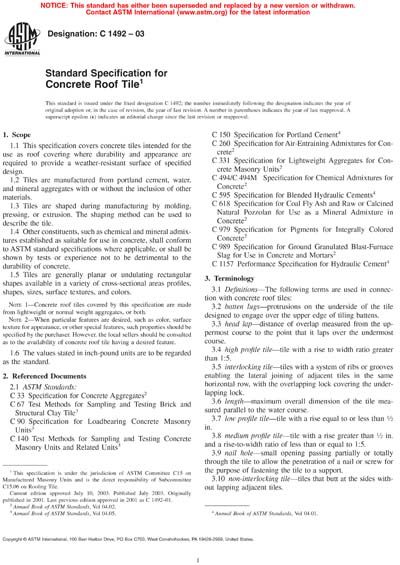 Standards PDF Cover Page