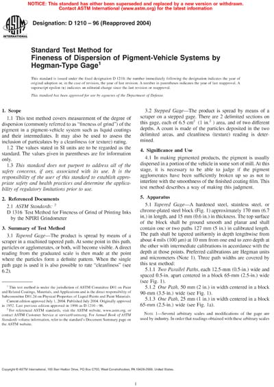 Standards PDF Cover Page