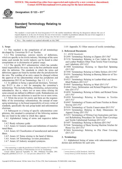 Standards PDF Cover Page