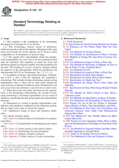 Standards PDF Cover Page