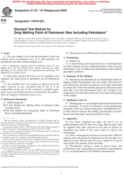 Standards PDF Cover Page