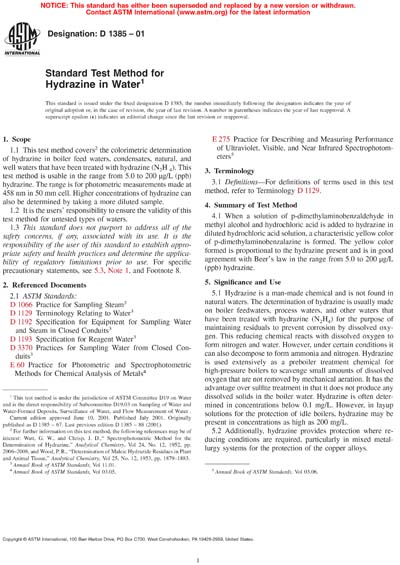 Standards PDF Cover Page
