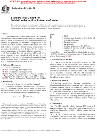 Standards PDF Cover Page