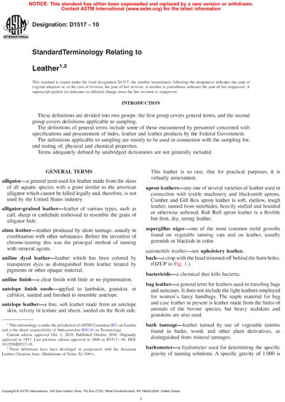 Standards PDF Cover Page