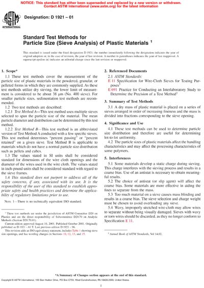 Standards PDF Cover Page