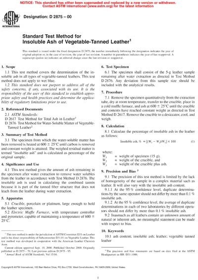 Standards PDF Cover Page