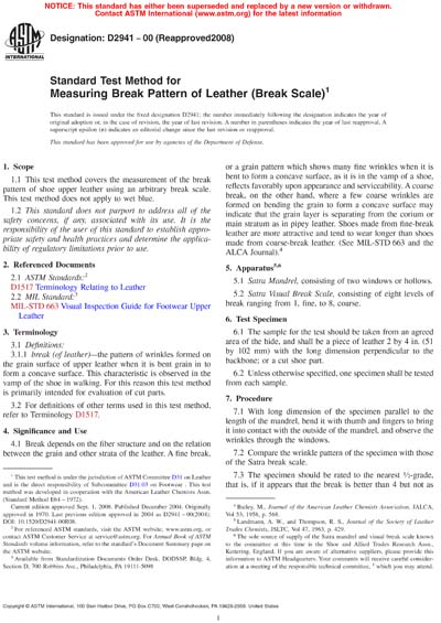 Standards PDF Cover Page