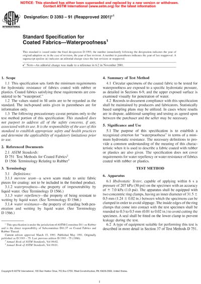 Standards PDF Cover Page