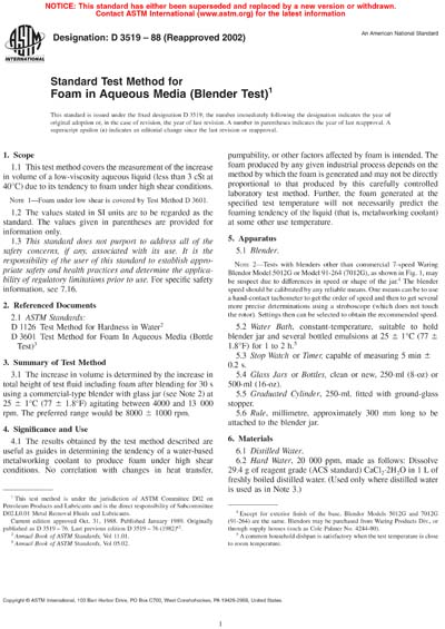 Standards PDF Cover Page
