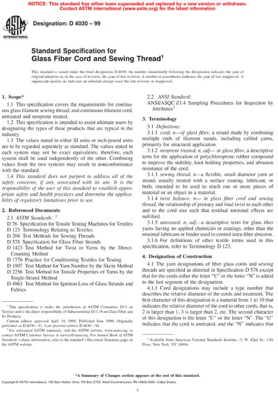 Standards PDF Cover Page