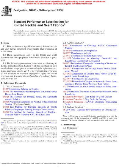 Standards PDF Cover Page