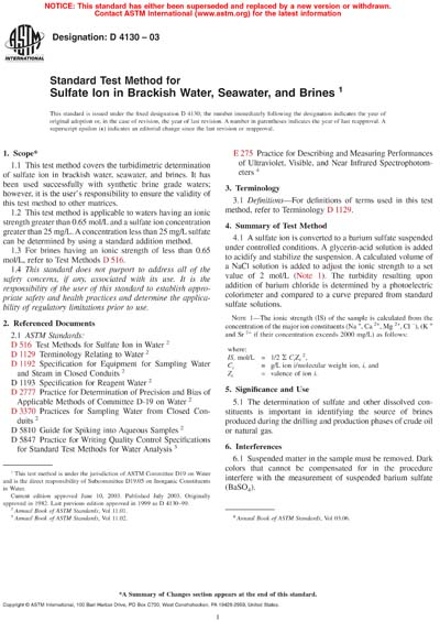 Standards PDF Cover Page