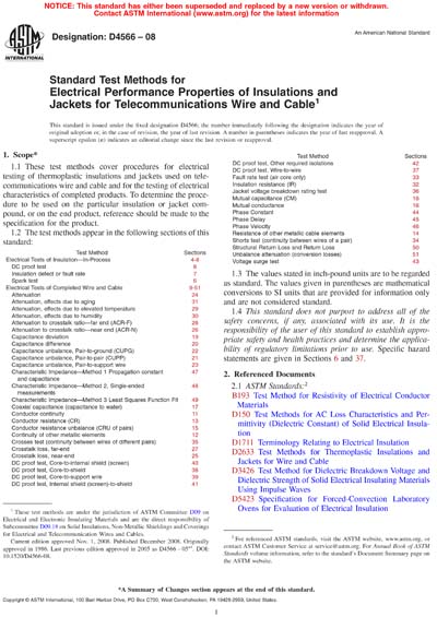 Standards PDF Cover Page