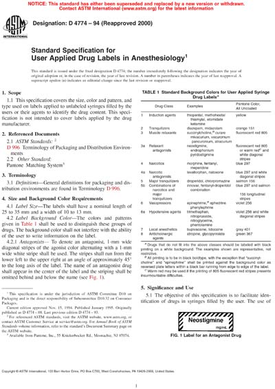 ASTM D4774-94(2000) - Standard Specification for User Applied Drug ...
